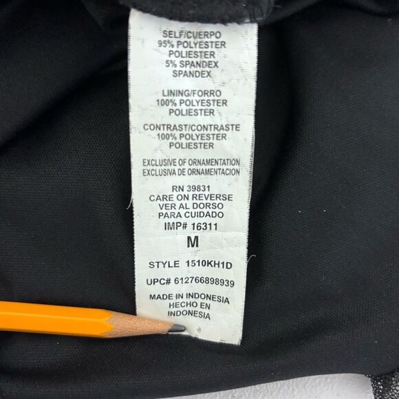 My Michelle Black White Polka Dot Babydoll Dress Y2K Coquette Retro Pinup M - Picture 10 of 12